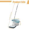 Mop and Bucket Set with Wringer, 360 Spin Mop and Bucket, 2 Microfiber Refills, Height Adjustable Handle, Kitchen Wet and Dry Use, Floor Cleaning System Spin and System view 2