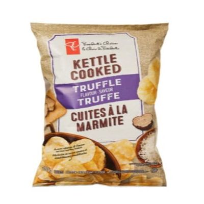President's Choice Kettle Cooked Truffle Flavour Potato Chips, Gluten-Free, 200g