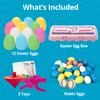 Plastic Easter Eggs Filled with Chocolate Robin Eggs, 12 Filled Easter Egg Bulk view 3