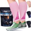 Calf Compression Sleeves for Men and Women - (1 Pair) Footless Compression Socks Support for Running, Cycling, Sports - Leg Sleeve Brace, Helps with Pain Relief view 1