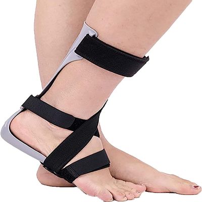 UGIENRHV Drop Foot Brace, Ankle Foot Orthosis Support, Foot Varus and Valgus Corrective Shoes, Lightweight Postural Correction Stabilizer Brace for Men and Women.(Right,Large)