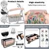 Luarisgur Mothers Day Rollator Walker Accessories for Walkers 3 Pieces Set Floral Rollator Seat and Back Rest Covers Rollator Walker Basket with Big Capacity & Never Tipping Over view 3