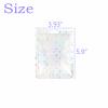 100 pack Holographic Candy Bags Resealable Clear Packaging Zipper Bag 4 x 6"Jewelry Sample Food Treat Party Favor Small Bussiness Bags view 4