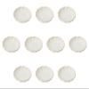 Set of 10, Chrysanthemum Flower White Small Plates, 3.8 x 0.7 inches (9.7 x 1.8 cm) | Small Plates, Setomonohonpo view 1