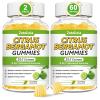 2 Pack Citrus Bergamot Gummies, Citrus Bergamot Supplement for High Cholesterol, Cholesterol Lowering Supplement for Heart, Immune System & Healthy Aging Support, Sugar Free, Lemon Flavor, 120 Cts view 1