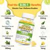 2 Pack Citrus Bergamot Gummies, Citrus Bergamot Supplement for High Cholesterol, Cholesterol Lowering Supplement for Heart, Immune System & Healthy Aging Support, Sugar Free, Lemon Flavor, 120 Cts view 2