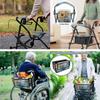 Luarisgur Marble Walkers for Seniors Accessories Seat Covers Walker Basket 3 Pieces Sunflower Butterfly Rollator Walker Seat and Backrest Covers Walkers Basket Best Gift for Family view 2