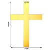10cm Cross Cake Topper Acrylic Mirror Baptism Cake Decoration Gold Silver for Baptism Party Birthday Wedding DIY Cake Supplies 3.94inch view 3