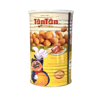 1 Pack - Chicken Flavour Peanuts - Dau Phong Vi Ga - 7 Oz per Can