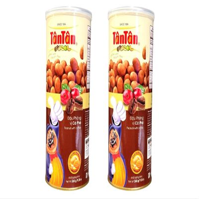 2 Packs - BBQ Flavour Peanuts - Dau Phong Vi BBQ - 7 Oz per Can with 2 Cans per Order