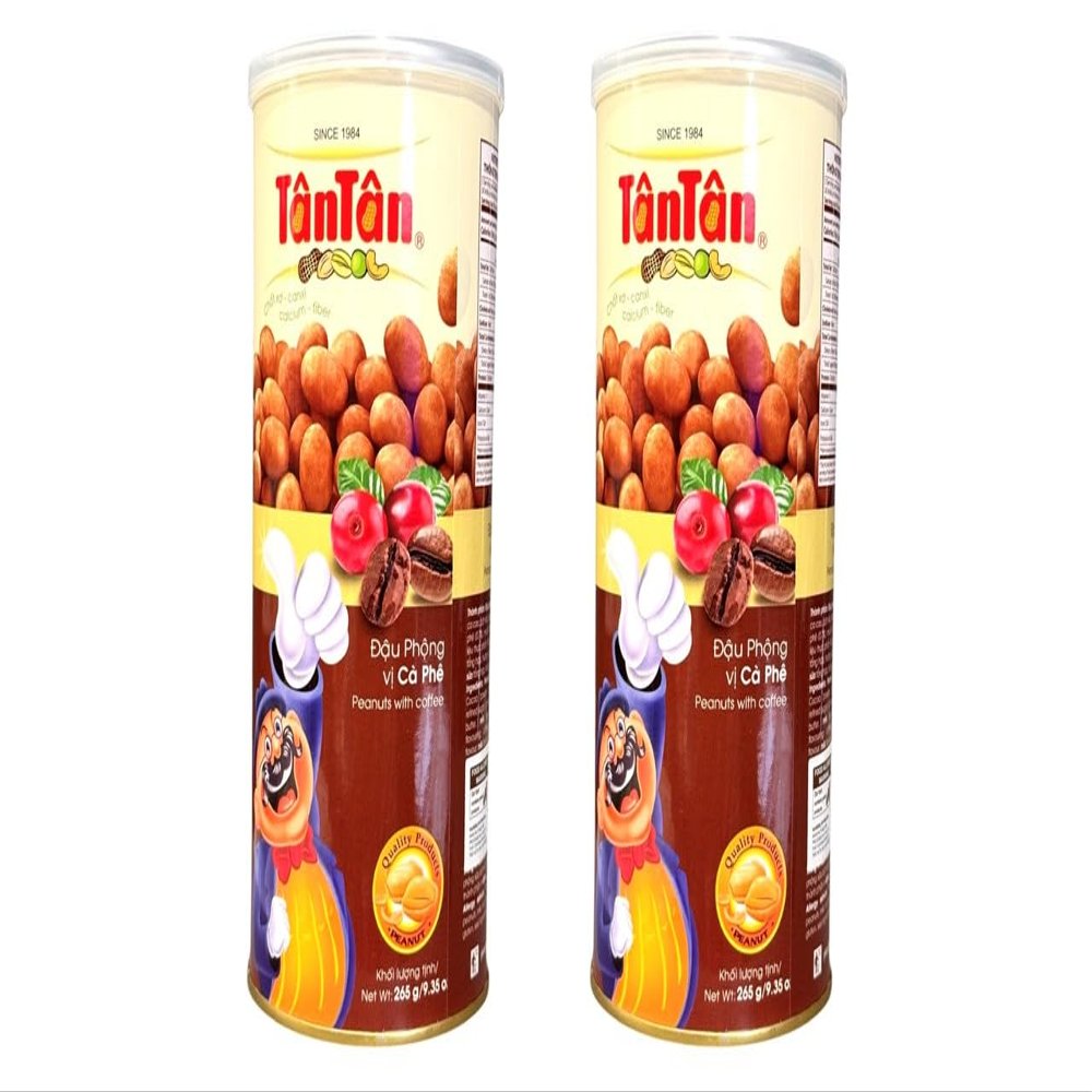 2 Packs - BBQ Flavour Peanuts - Dau Phong Vi BBQ - 7 Oz per Can with 2 Cans per Order