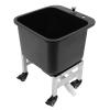 FXEIPOL Floor Mop Sink 60Kg/132.28Lbs Capacity Freestanding Mop Buckets with Wheels for Bars, Garages, Patios(15.75 x 15.75 x 19.88In) view 3
