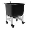 FXEIPOL Floor Mop Sink 60Kg/132.28Lbs Capacity Freestanding Mop Buckets with Wheels for Bars, Garages, Patios(15.75 x 15.75 x 19.88In) view 4