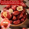 Chinese Jujube Dates 500g (1.1LB) dried red date High Grade Dried Red Dates Fruit Jujubes Healthy Dried Fruit Superfood Snack, No Preservatives, Vegan, Kosher, Sweet Crispy Small Core view 4