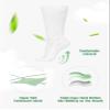 Artdear Colorful Bamboo Diabetic Socks for Men & Women - 2 Pairs Non Binding Extra Wide Crew Socks (US, Alpha, Large, Regular, Regular, White) view 4