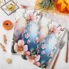 FADADII11 Kitchen Dish Towels Easter Egg Water Absorbent Hand Towels Spring Flower Leaves Tea Towels Dish Cloths for Kitchen Cleaning Drying 2 Pack view 3