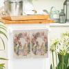 FADADII11 Kitchen Dish Towels Bunny Eggs Flower Wreath Water Absorbent Hand Towels Vintage Spring Tea Towels Dish Cloths for Kitchen Cleaning Drying 2 Pack view 2