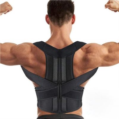 Plus Size Adjustable Scoliosis Posture Corrector Women Men Full Back Brace Shoulder Neck Clavicle Spine Support Waist Orthopedic Corset Hunchback Corrector XS-5XL(5X-Large)