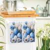 FADADII11 Kitchen Dish Towels Easter Egg Water Absorbent Hand Towels Watercolor Flower Tea Towels Dish Cloths for Kitchen Cleaning Drying 2 Pack view 2