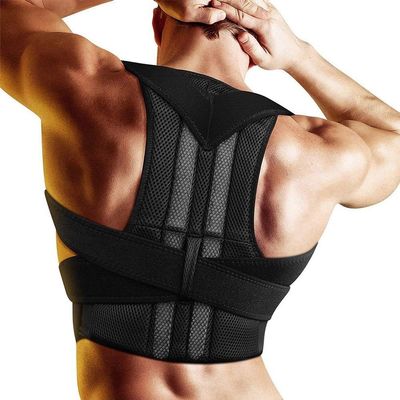 XS-5XL Plus Size Adjustable Posture Corrector Men Women Shoulder Neck Lumbar Brace Full Back Support Belt Teenager Student Scoliosis and Hunchback Correction(3X-Large)