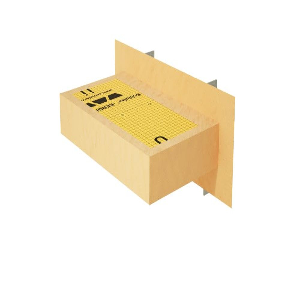 Floating Shower Bench Kit with Orange Waterproof Foam Board-(10.25in. x 36in. x 4in.)-Wall-Mounted Shower Seat with Hidden Support Brackets Waterproof Bathroom Bench for Shower Seating