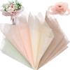 40 Sheets 23.6x23.6 inches Cotton Wrapping Flower Lining Paper,Korean Style Of Waterproof Floral Bouquet Lining Paper Withdrawable Pleated Wrapping Paper Gift Packaging Paper,4 Colors view 1