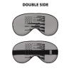 Gun America Flag Art Pattern Sleep Mask Adjustable Strap Blocks Light for Night Sleeping Travel Office Naps Aldult view 2