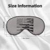 Gun America Flag Art Pattern Sleep Mask Adjustable Strap Blocks Light for Night Sleeping Travel Office Naps Aldult view 3