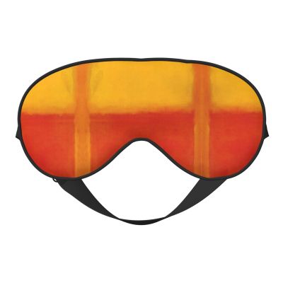 Orange and Yellow Pattern Blackout Sleep Eye Mask Sleeping Mask for Women Men Sleeping Travel Yoga Naps