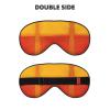 Orange and Yellow Pattern Blackout Sleep Eye Mask Sleeping Mask for Women Men Sleeping Travel Yoga Naps view 2