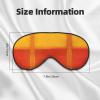 Orange and Yellow Pattern Blackout Sleep Eye Mask Sleeping Mask for Women Men Sleeping Travel Yoga Naps view 3