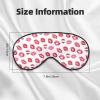 Love Lipstick Blackout Sleep Eye Mask Sleeping Mask for Women Men Sleeping Travel Yoga Naps view 3