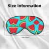 Watermelon Blue Pattern Blackout Sleep Eye Mask Sleeping Mask for Women Men Sleeping Travel Yoga Naps view 3
