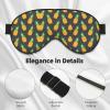 Cute Pineapple Pattern Sleep Mask Adjustable Strap Blocks Light for Night Sleeping Travel Office Naps Aldult view 4