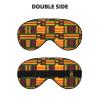 African Tribal Sleep Mask Adjustable Strap Blocks Light for Night Sleeping Travel Office Naps Aldult view 2