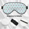 Cute Lovely Flamingos Sleep Mask Adjustable Strap Blocks Light for Night Sleeping Travel Office Naps Aldult view 4