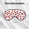 Sleep Mask Fresh Red Cherry Breathable Blackout Eye Mask for Women Men Shade Cover Sleeping Eye Cover view 3