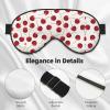 Sleep Mask Fresh Red Cherry Breathable Blackout Eye Mask for Women Men Shade Cover Sleeping Eye Cover view 4