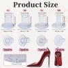 28 Pairs Heel Protectors for Grass, 4 Sizes Heel Covers for High Heel Shoes, Clear Stiletto Heel Caps for Walking on Uneven Floor and Grass (XS,S,M,L) view 2