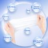 100Pcs Disposable Body Wipes, 7.8 x 9.8 inch Individually Wrapped Bath Wipe for Women Men in Bulk, No Rinse-Free Large Body Bath Shower Wipes for Home Travel Hotel Outdoors Camping After Gym (Blue) view 3