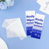 100Pcs Disposable Body Wipes, 7.8 x 9.8 inch Individually Wrapped Bath Wipe for Women Men in Bulk, No Rinse-Free Large Body Bath Shower Wipes for Home Travel Hotel Outdoors Camping After Gym (Blue) view 4