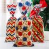 4th of July Patriotic Cellophane Treat Bags, 100PCS Patriotic Candy Bags, Plastic Clear Cello Red White Blue Cookies Goodie Gift Bag for Independence Day 4th fourth of July Veterans Memorial Day Party view 3