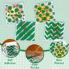 100 PCS Green Polka Dots Star Stripe Cellophane bags(4x4 Inch) Self Sealing Cookie Treat Snack Goodie Candy Goody Gifts Bags for St. Patrick's Graduation Birthday Holiday Party Favors Supplies Wrap view 4