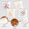 100 PCS White Polka Dots Star Stripe Cellophane bags(4x4 Inch) Winter Frozen Self Sealing Cookie Treat Snack Goodie Candy Goody Gifts Bags for Christmas Birthday Holiday Party Favors Supplies Wrap view 4