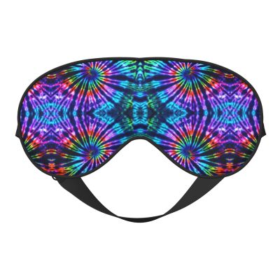 Women Men Sleep Mask Tie Dye Perfection Eye Mask with Adjustable Strap Blindfold Blocks Light