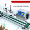 4-Head Automatic Liquid Filling Machine, 10-500ml Bottle Filling Machine with Conveyor Belt, 150W Mini Automatic Production Line Combo Bottle Filler Desktop Version for Juice Wine Detergento view 2