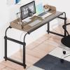 LINASHI 40cm Over Bed Table,Equipped with a Partition for Lazy People on The Bed, Study Desk,Adjustable Height with Wheels,and Work Desk on The Bed. 120 cm view 2