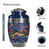 JAGSHASHI Alligator Large Urn Human Ash Adult - Burial Urn for Ashes - Burial Urns for Adult Human Ashes - Memorial Urns - 10 Inch view 2