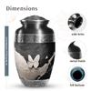 JAGSHASHI Butterfly Funeral Urn Adult Ash Man - Memorial Ashes Urn - Large Urns for Human Ashes Adult - Large Urns for Human Ashes - 10 Inch view 2