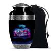 JAGSHASHI Drums and Music Burial Urn Adult Human Ash - Cremation Urn for Mom & Dad - Mom Urns for Human Ashes - Large Cremation Urns for Ashes - 10 Inch view 1
